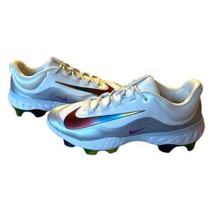 Nike Alpha Huarache Elite 4 Low MCS Mens Size 13 Baseball Cleats White NEW
